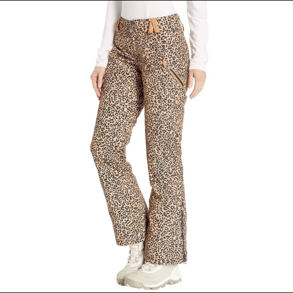 Obermeyer Harlow Insulated Ski/Snow Pants SZ16 Leopard